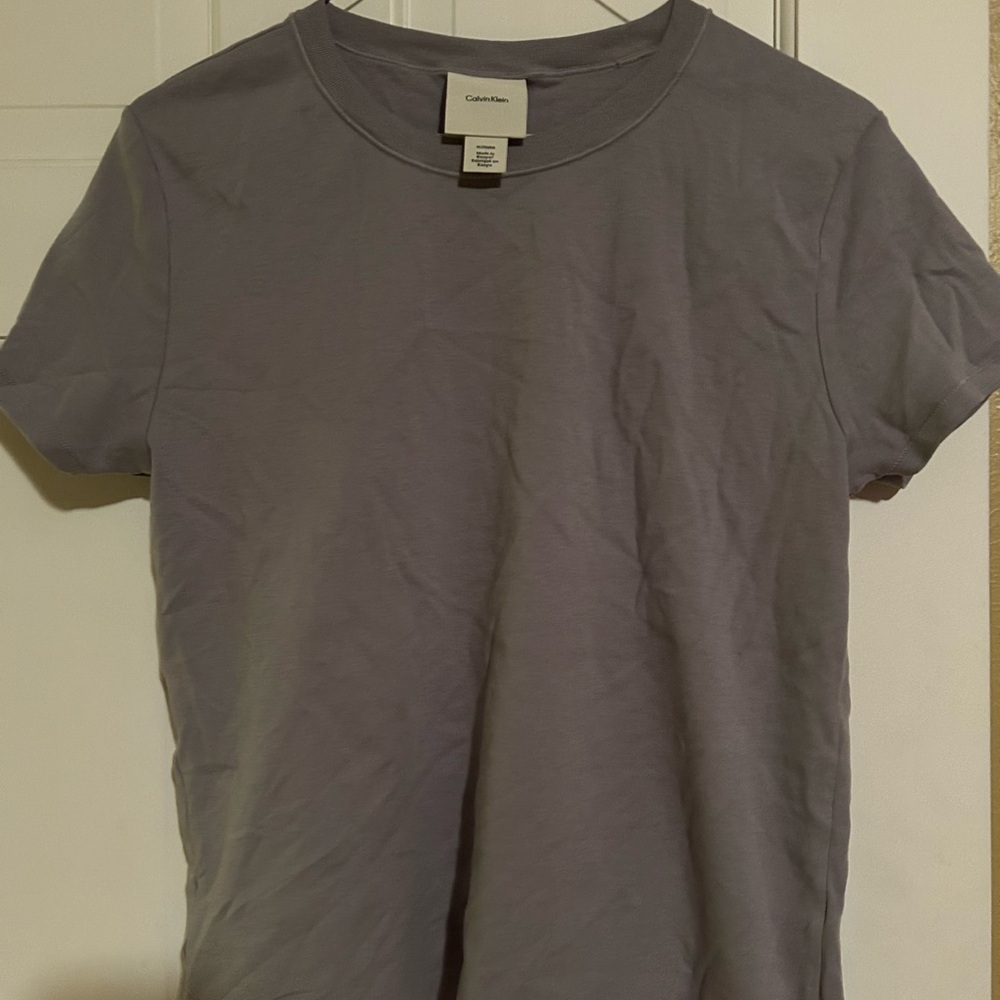 Calvin Klein women’s Short Sleeve Tee in purple